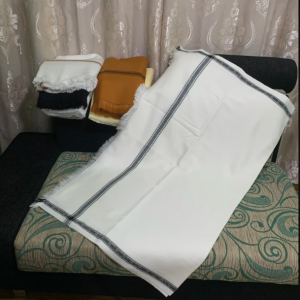 জেন্টস প্রিমিয়াম নেতা শাল (সাদা-কালো)